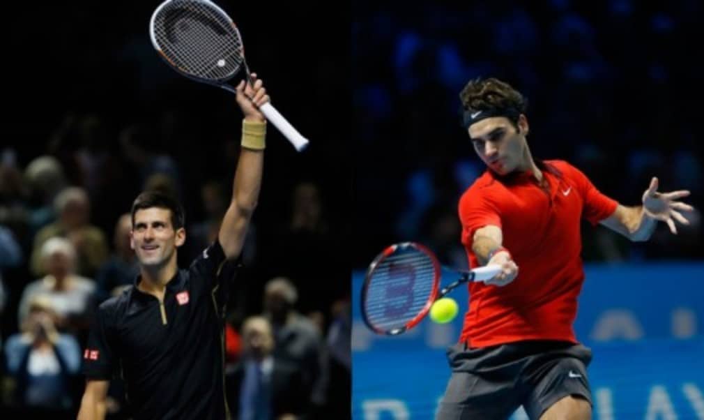 Roger Federer saved four match points as he defeated fellow Swiss Stan Wawrinka to set up a final showdown with world No.1 Novak Djokovic at the Ba...