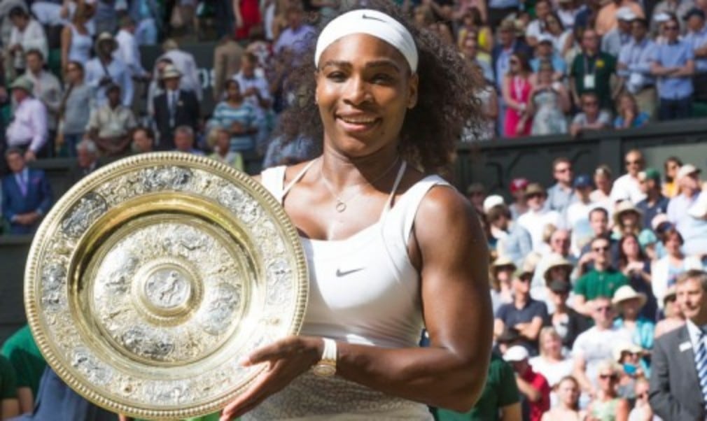 Serena Williams completed the second
Serena SlamÈ of her career after defeating Garbine Muguruza to win her sixth Wimbledon title