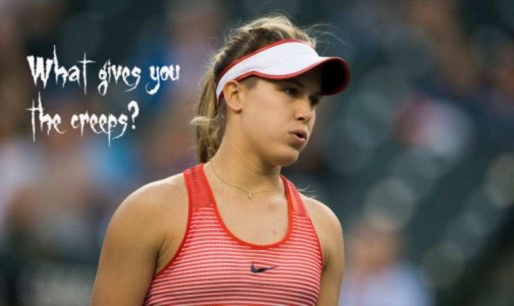 Professional tennis players have to be brave and fearless. But off the court? It's a different story altogether