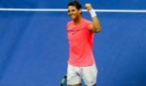 Rafael Nadal remains on course to lift a third US Open title after a thumping 6-1 6-2 6-2 win over Andrey Rublev