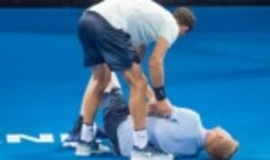 Grigor Dimitrov remains on course to defend the Brisbane International title he won 12 months ago after defeating Kyle Edmund 6-3 6-7(3) 6-4 to rea...