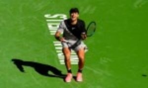 Borna Coric recovered from a break down in a tense deciding set to oust Kevin Anderson 2-6 6-4 7-6(3) and reach the semi-finals of the BNP Paribas ...