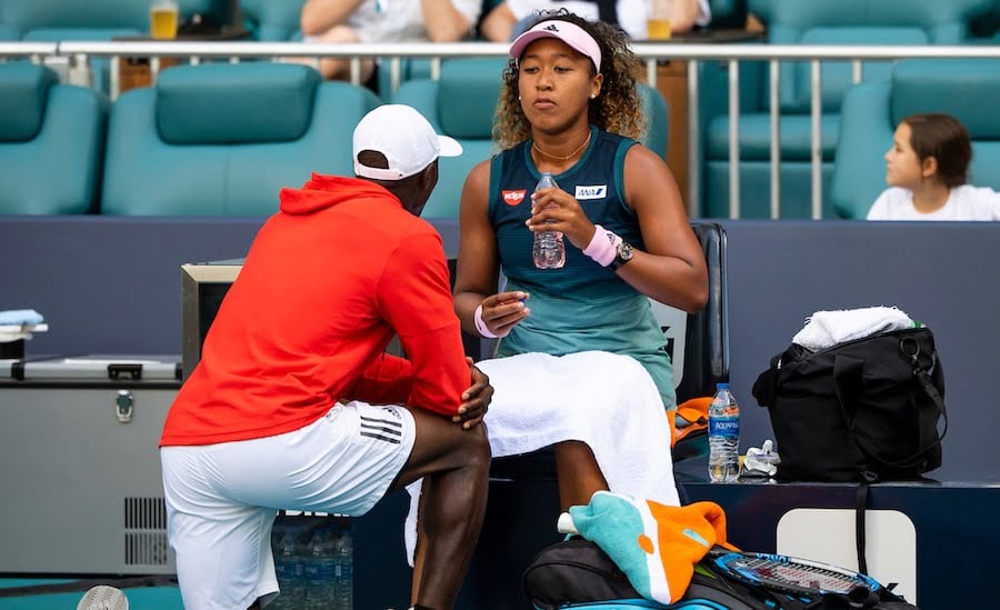 Naomi Osaka is coached at Miami