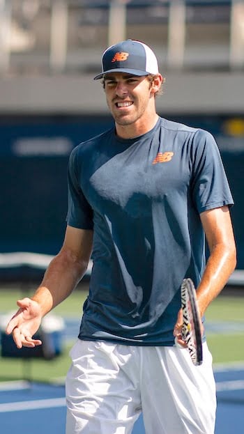 Reilly Opelka smiles US Open 2019