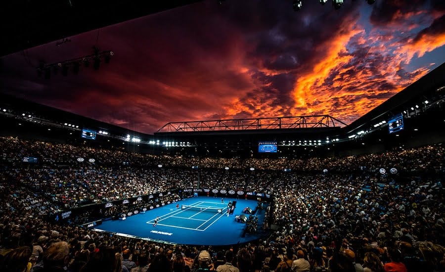 Australian Open 2019 sunset