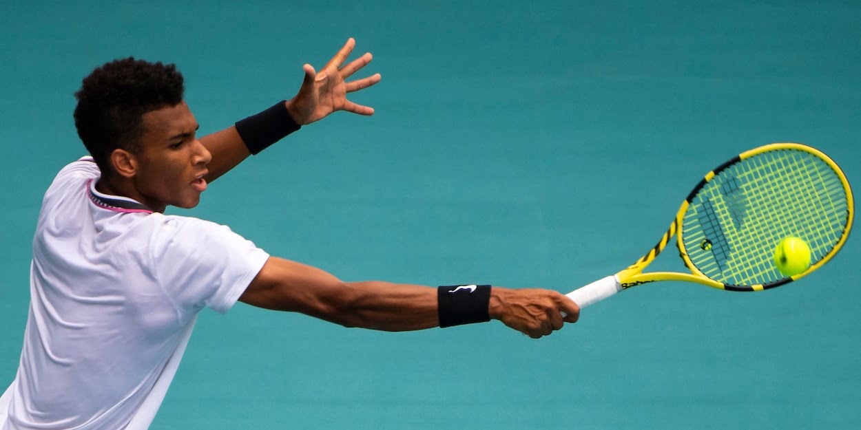 Felix Auger Aliassime at the 2019 Miami Open