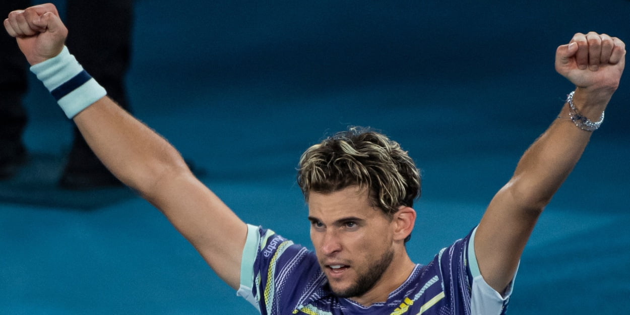 Dominic Thiem at the 2020 Australian Open