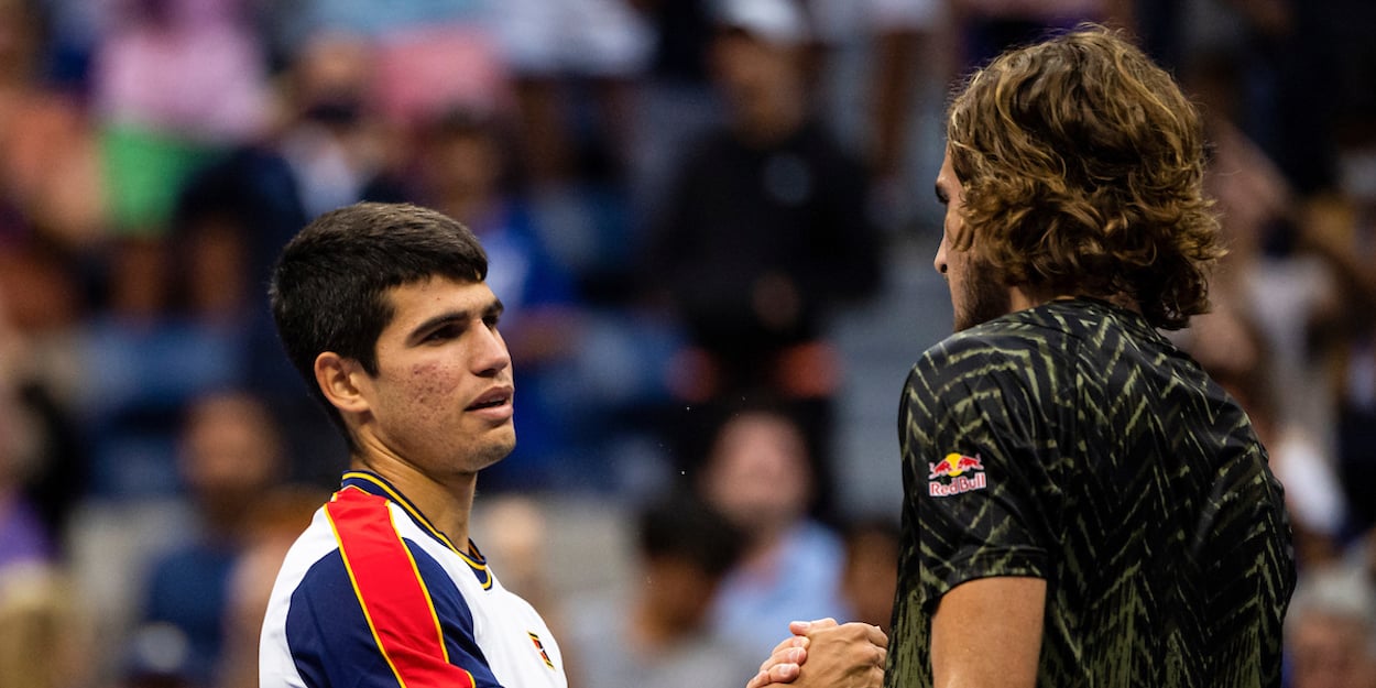Carlos Alcaraz Stefanos Tsitsipas US Open 2021