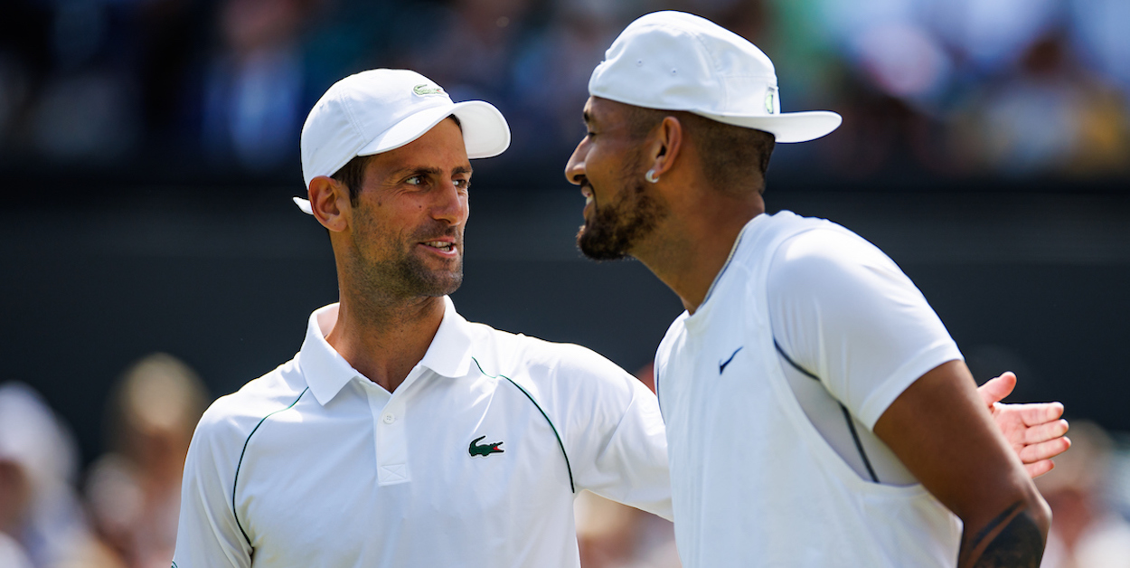 Novak Djokovic and Nick Kyrgios - Wimbledon 2022