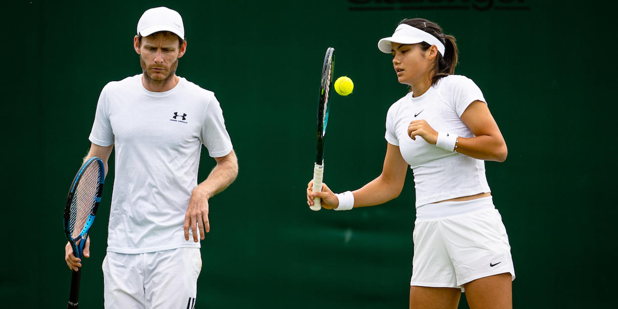 Nick Cavaday and Emma Raducanu - Wimbledon 2024