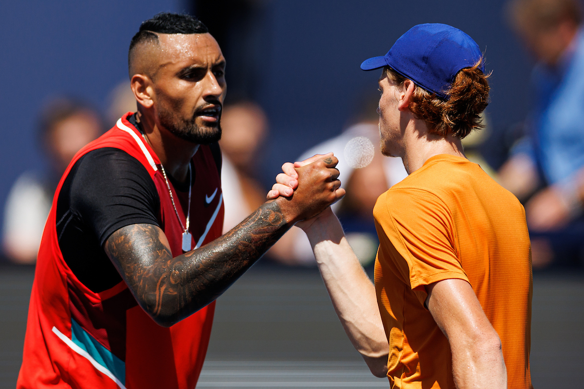 Nick Kyrgios and Jannik Sinner - Miami Open 2022
