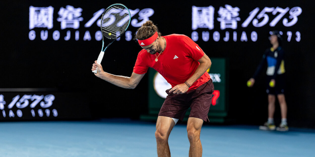 Protester disrupts Alexander Zverev post-match interview