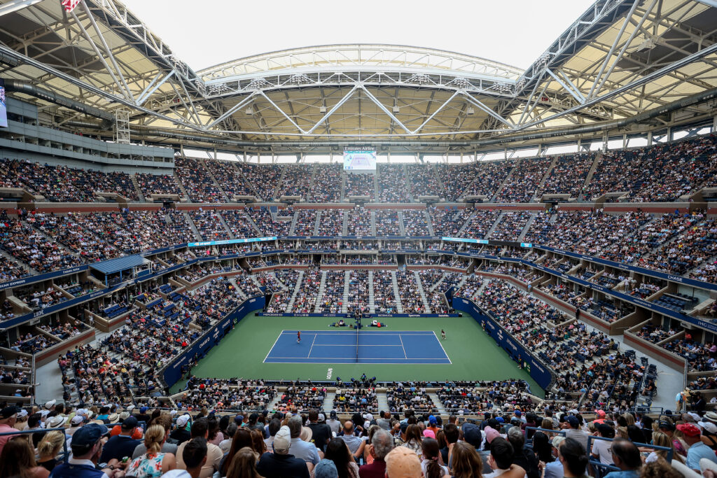 An overview of Arthur Ashe Stadium at the 2021 US Open