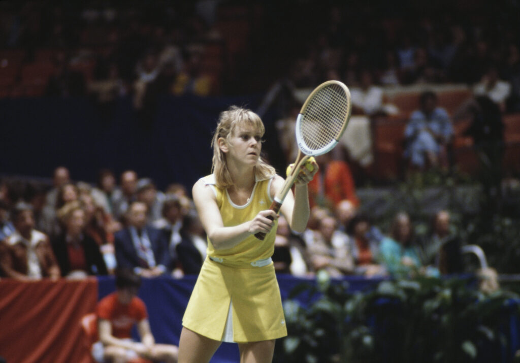 British tennis player Sue Barker competing in the Avon Championships at Madison Square Garden in New York, March 21st 1979.