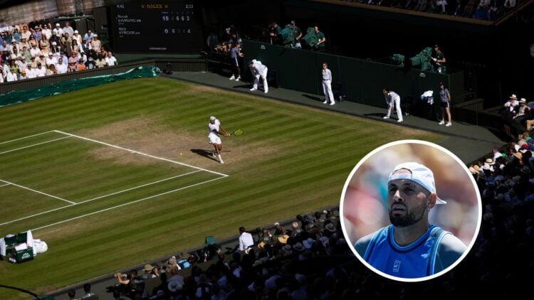 Nick Kyrgios says Wimbledon should reinstate line judges for the rest of the 202 tournament