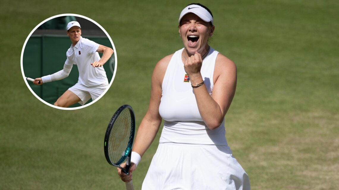 Amanda Anisimova and Jannik Sinner lead the way in a special statistic after she reached the Wimbledon final