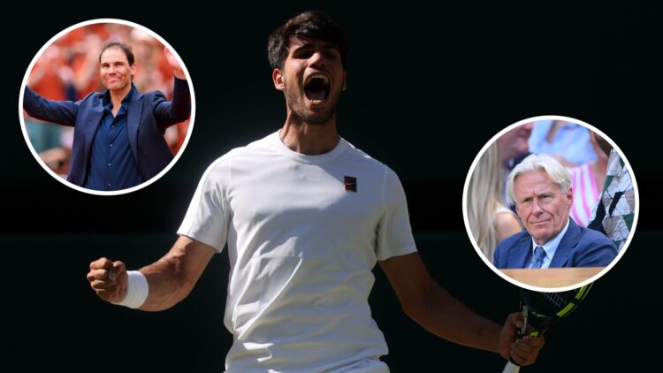 Carlos Alcaraz joins Bjorn Borg and Rafael Nadal on a special Wimbledon and French Open list