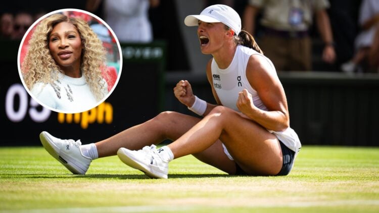 Iga Swiatek matches a Serena Williams feat after winning the Wimbledon Championships