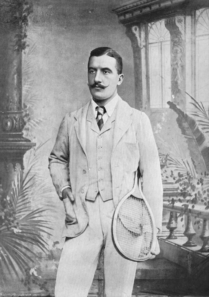Portrait Of The Tennis Player Wilberforce Eaves who reached the 1897 US Open final