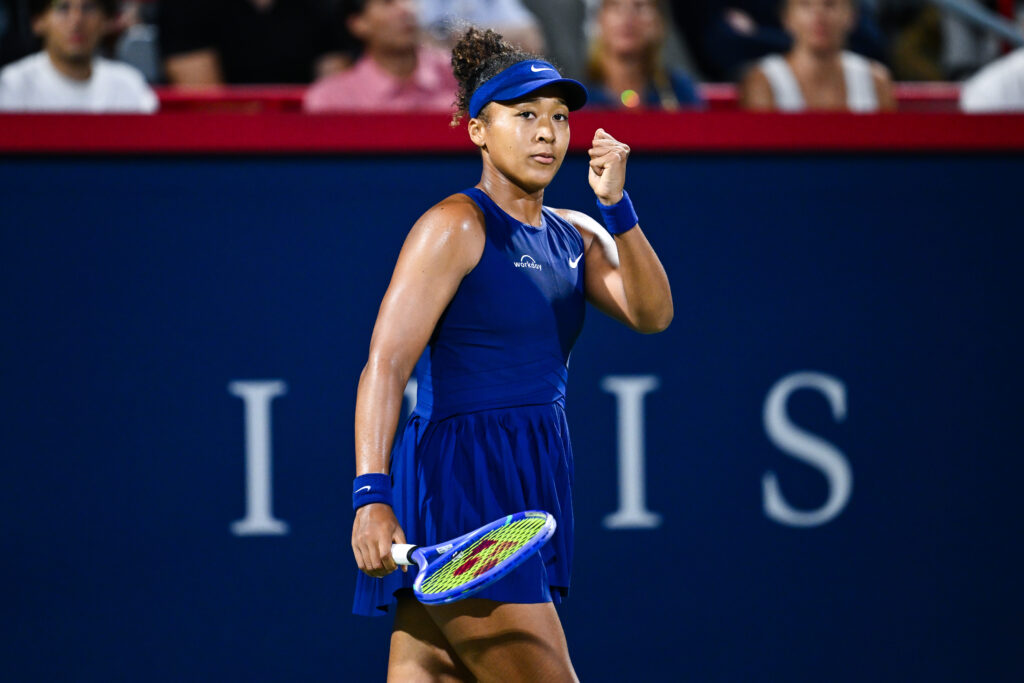 Naomi Osaka pumps her fist