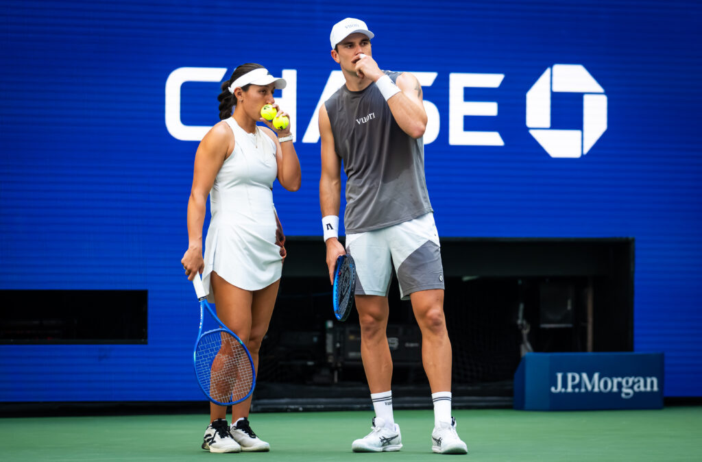 Jessica Pegula and Jack Draper chat