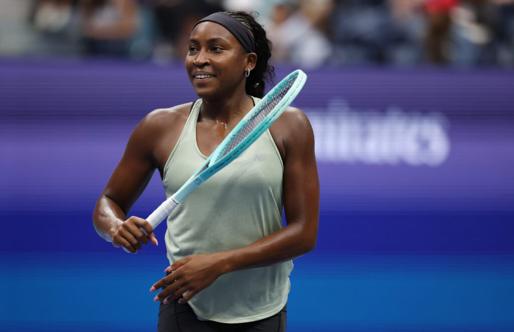 Coco Gauff smiles