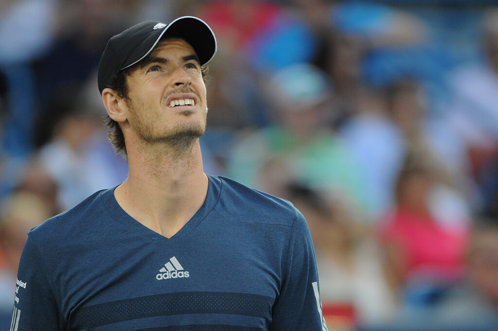 Andy Murray looks dejected