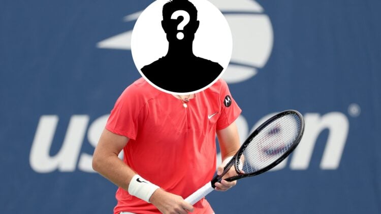 Mystery player readies himself
