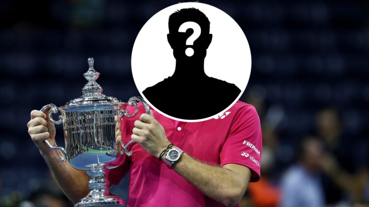 Mystery player holds the US Open trophy