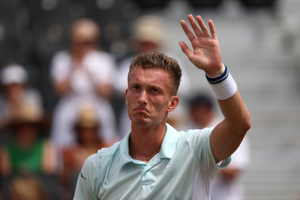 Jiri Lehecka after defeating Jacob Fearnley at Queen's 2025