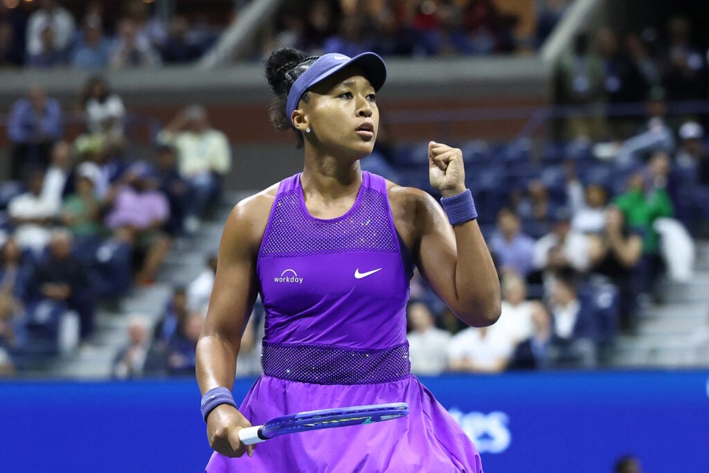 Naomi Osaka pumps her fist