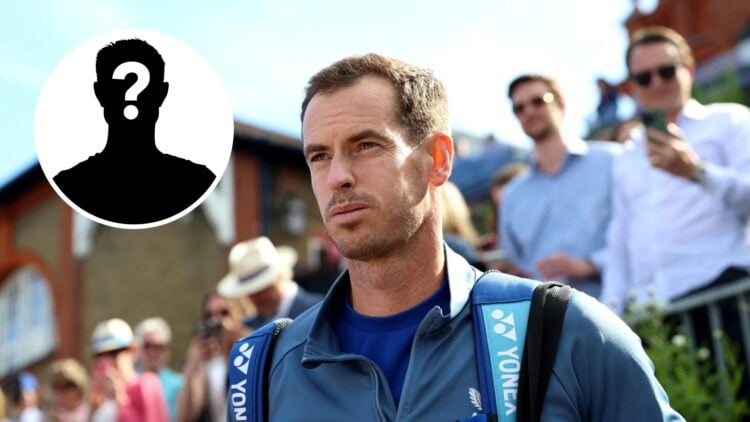 Andy Murray entering the court at the Cinch Championships in 2023