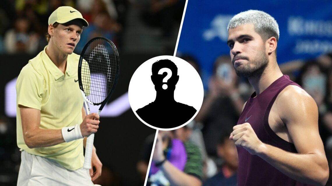 Jannik Sinner at the 2025 Australian Open and Carlos Alcaraz at the 2025 Japan Open