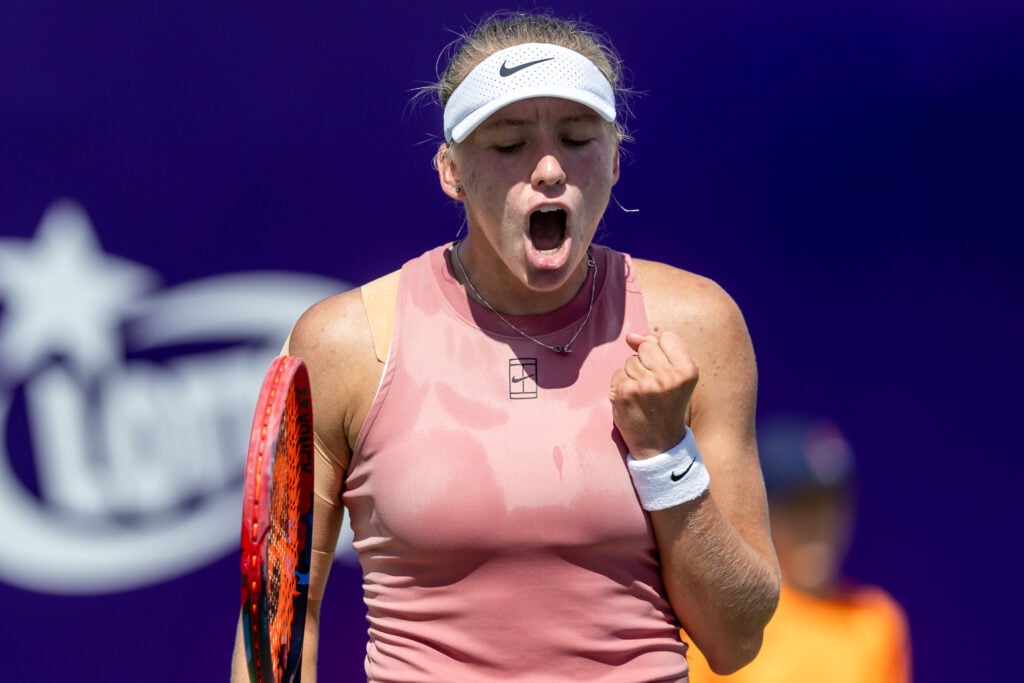 Alina Korneeva during WTA 125 tennis tournament, T-Mobile Polish Open 2025 in Warsaw, Poland on July 30, 2025.
