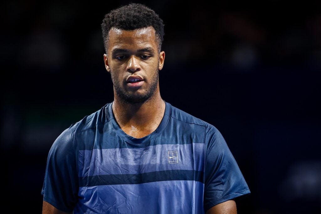 French Giovanni Mpetshi Perricard pictured during the European Open ATP tennis tournament in Brussels, on Friday 17 October 2025. This year's edition of the tournament is taking place from 12 to 19 October 2025.