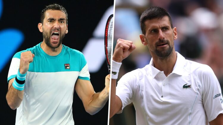 Marin Cilic at the Australian Open and Novak Djokovic at Wimbledon