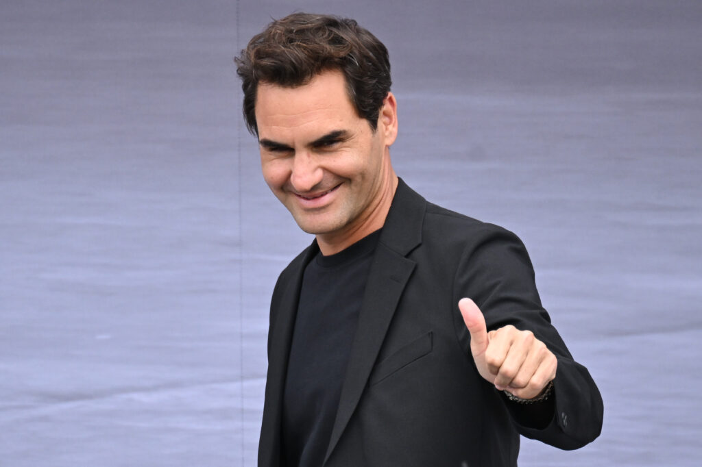 Roger Federer attends the Dior Homme Menswear Spring/Summer 2026 show as part of Paris Fashion Week on June 27, 2025 in Paris, France.
