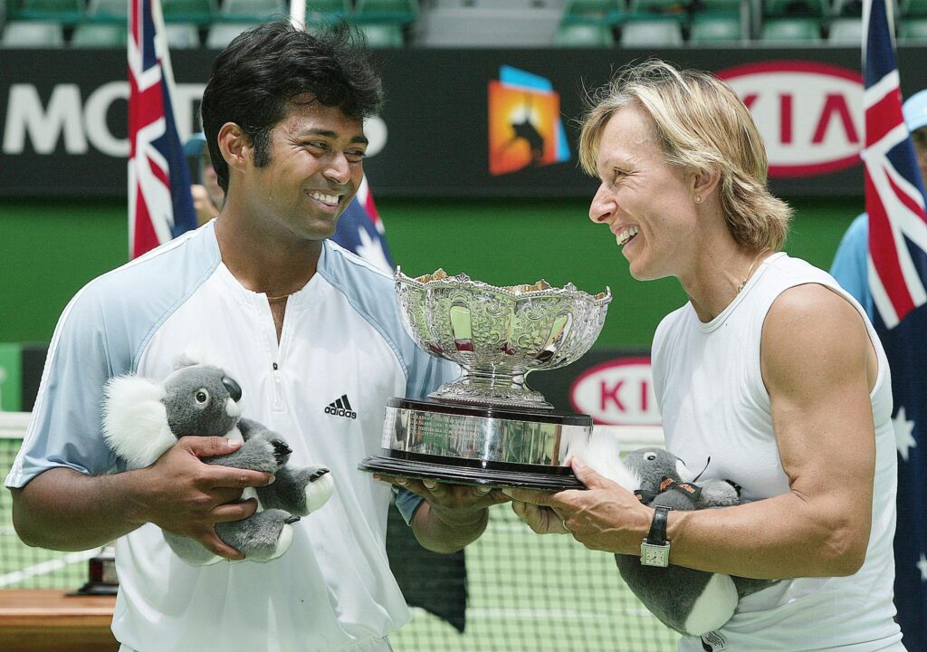 TENNIS-AUS-OPEN-DOUBLES-MIXED-TROPHY