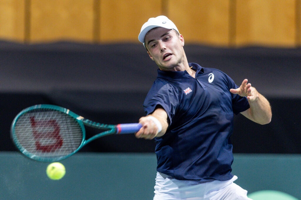 Arthur Fery during Davis Cup - Poland vs Great Britain match in Gdynia, Poland on September 12, 2025