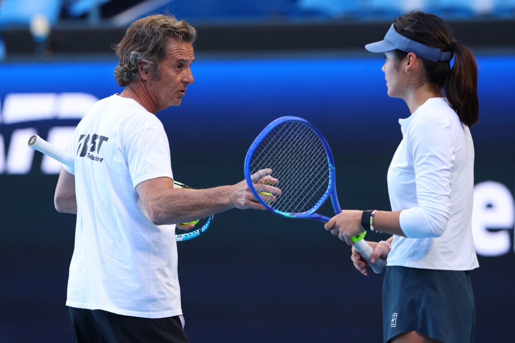 Francisco Roig and Emma Raducanu pictured together at the 2026 United Cup
