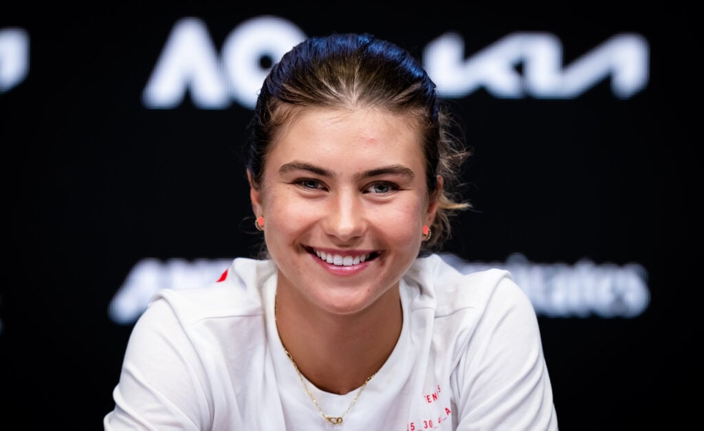 Iva Jovic pictured during the 2026 Australian Open