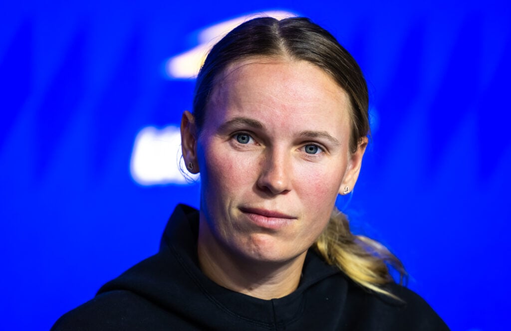 Caroline Wozniacki pictured during the 2024 US Open