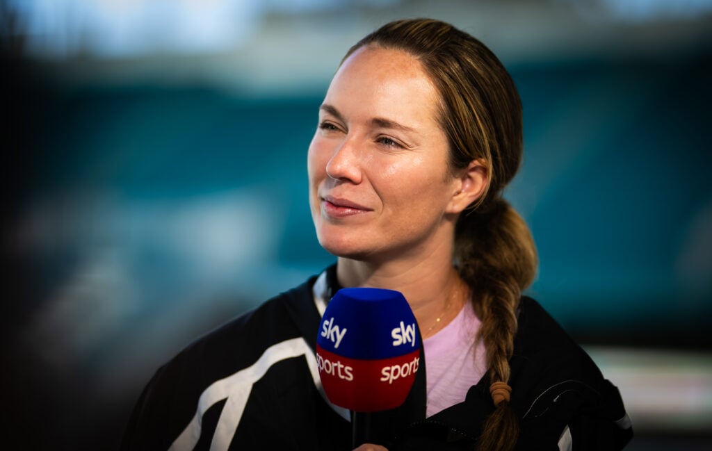 Danielle Collins pictured at the 2025 Miami Open