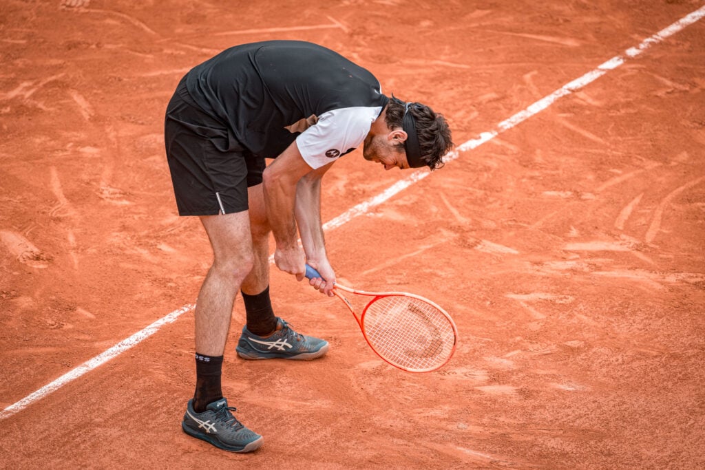 Taylor Fritz pictured at the 2025 French Open