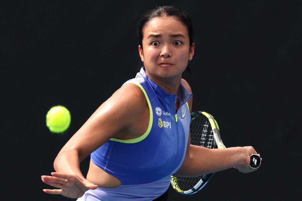 Alex Eala in action during the 2026 Australian Open