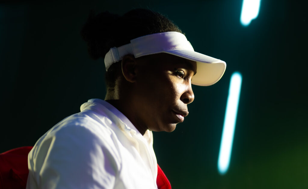 Venus Williams pictured at Indian Wells in 2026