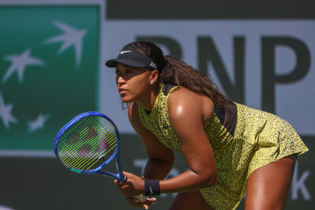 Naomi Osaka pictured at Indian Wells in 2026