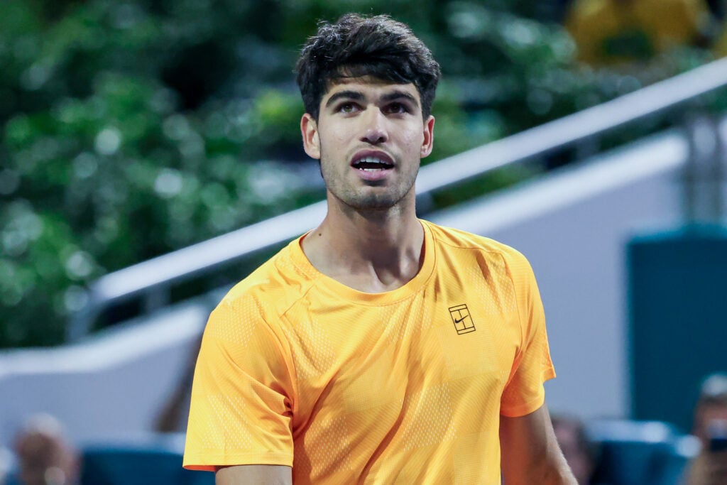 Carlos Alcaraz during WTA tennis tournament Miami Open in Miami, USA, on March 20, 2026