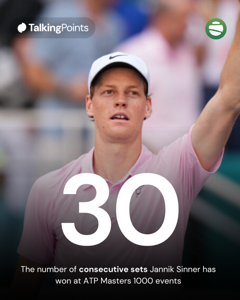 Jannik Sinner statistic