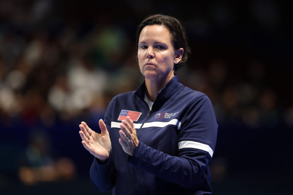 Lindsay Davenport pictured at the 2025 Billie Jean King Cup Finals